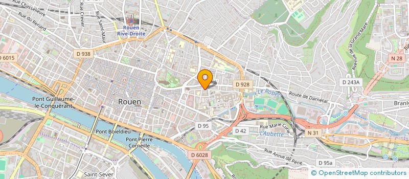 localisation de l'entreprise ESPACE DISPONIBLE  ROUEN