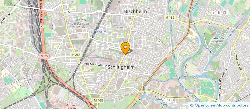 localisation de l'entreprise ESPACE DOG à SCHILTIGHEIM