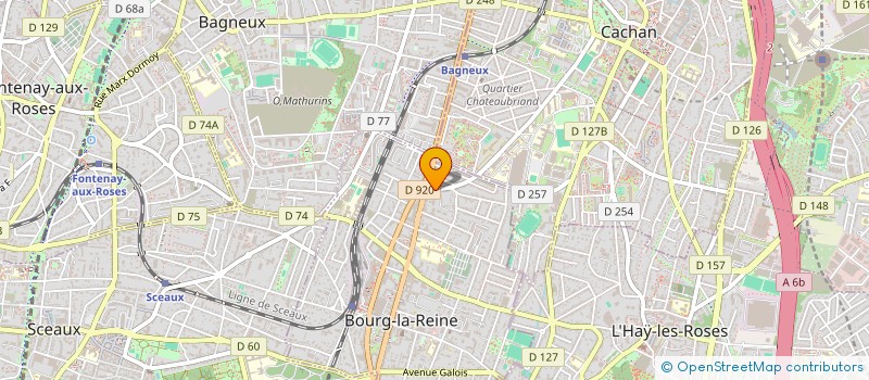 localisation de l'entreprise ESPACE DOG à BOURG-LA-REINE
