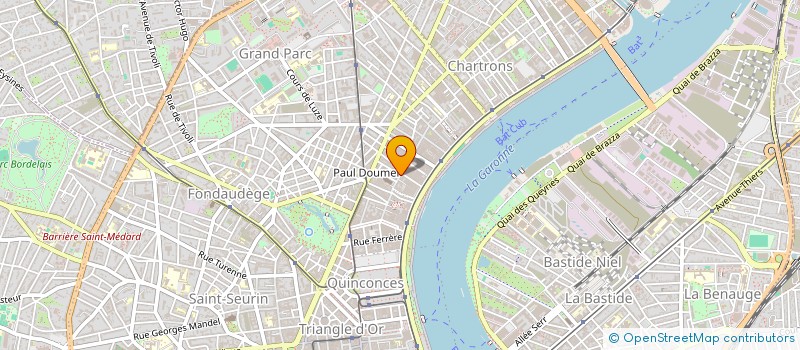 localisation de l'entreprise ESPACE DU DEDANS à BORDEAUX