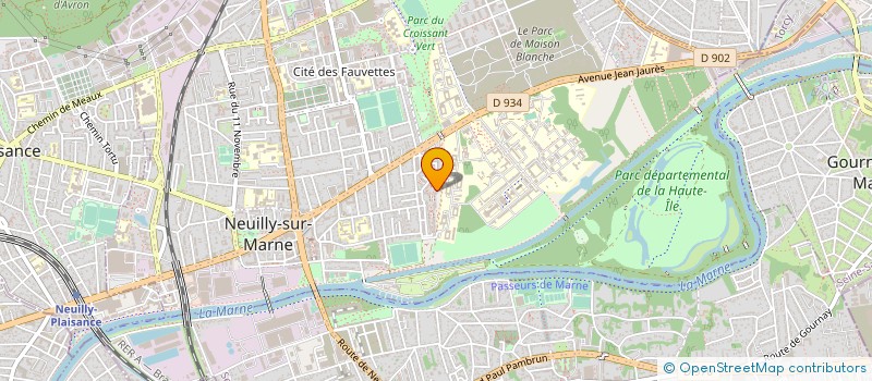 localisation de l'entreprise ESPACE DU DIALOGUE INTERCULTUREL PAR L'ART à NEUILLY-SUR-MARNE