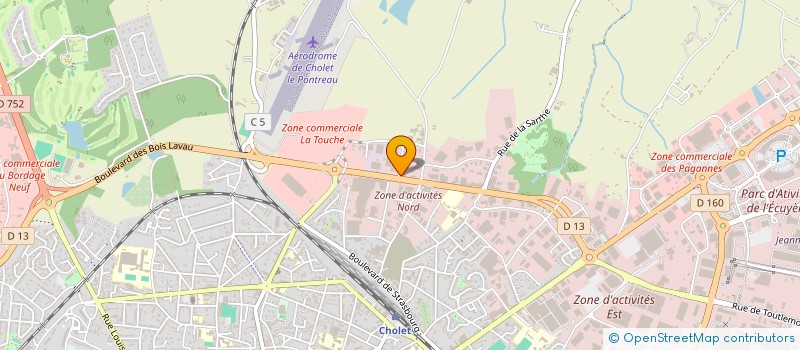 localisation de l'entreprise ESPACE DU MAINE à CHOLET