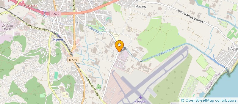 localisation de l'entreprise ESPACE DU PALYVESTRE à HYERES