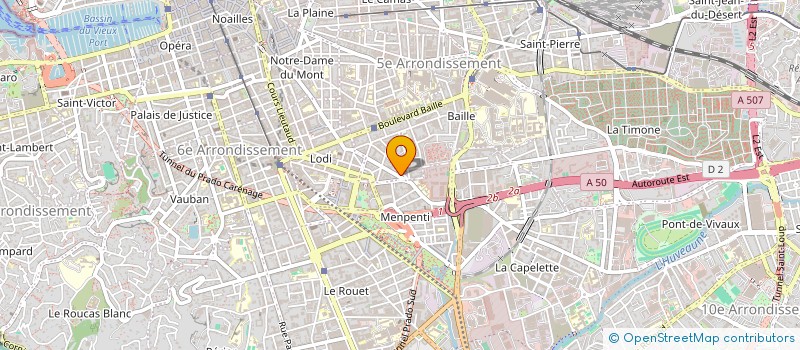 localisation de l'entreprise ESPACE EAU ET DETENTE à MARSEILLE