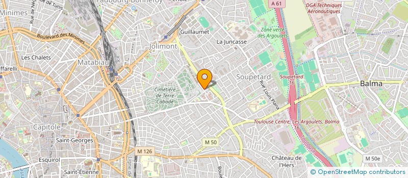 localisation de l'entreprise ESPACE ECHANGE CULTURES  TOULOUSE