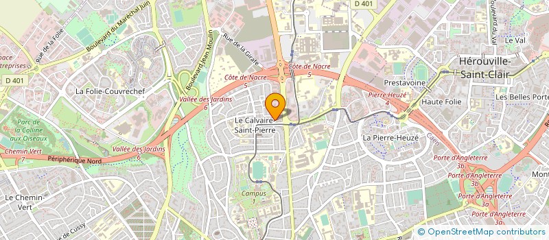 localisation de l'entreprise ESPACE ECO BOIS  CAEN
