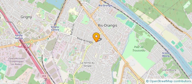 localisation de l'entreprise ESPACE EDUCATIF RISSOIS  RIS-ORANGIS