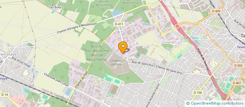 localisation de l'entreprise ESPACE EMBALLAGE à TAVERNY