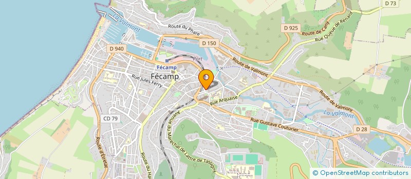 localisation de l'entreprise ESPACE EMPLOI 76 à FECAMP