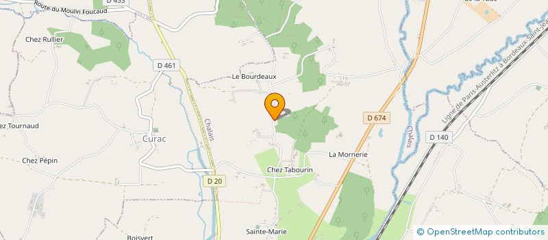 localisation de l'entreprise ESPACE ENEOJI à CHALAIS