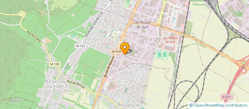 localisation de l'entreprise ESPACE ENERCOM à MARSANNAY-LA-COTE