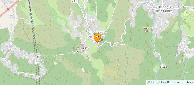 localisation de l'entreprise ESPACE ENERGIE  MONTESQUIEU-DES-ALBERES