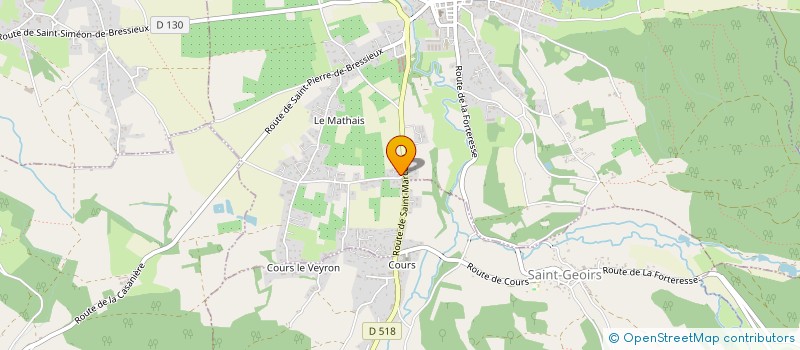 localisation de l'entreprise ESPACE ENERGIE CONCEPT  SAINT-ETIENNE-DE-SAINT-GEOIRS