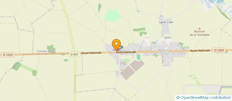 localisation de l'entreprise ESPACE ENERGIES  ESTREES-MONS