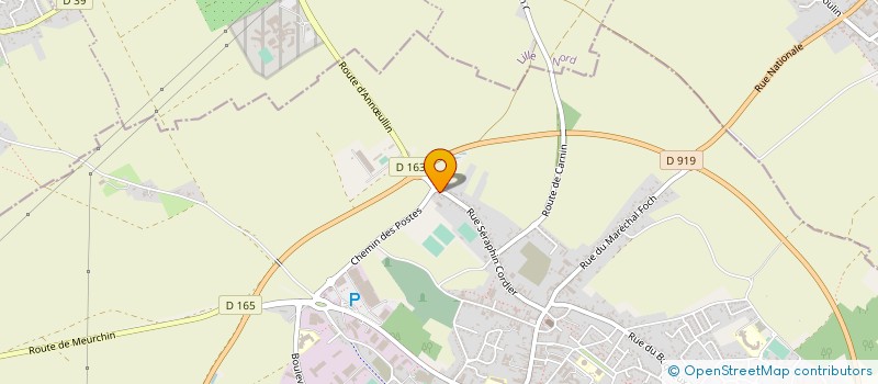localisation de l'entreprise ESPACE ENERGIES à CARVIN