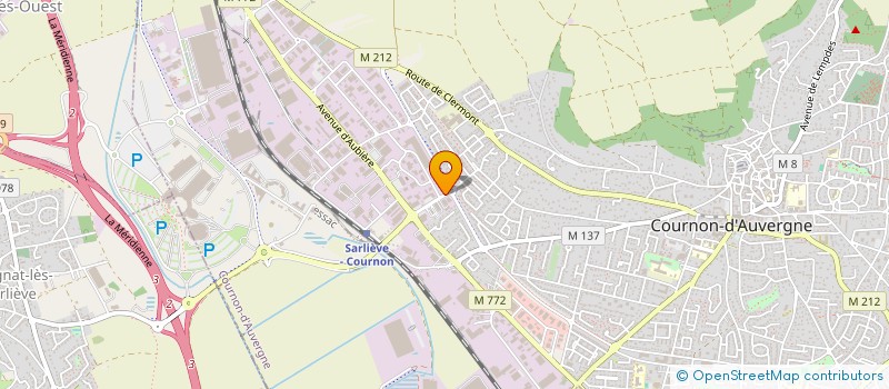localisation de l'entreprise ESPACE ENTREPRISE  COURNON-D'AUVERGNE