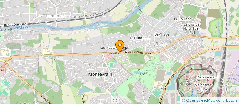localisation de l'entreprise ESPACE ENTREPRISES à CHESSY