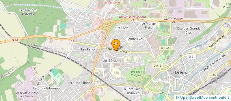 localisation de l'entreprise ESPACE ENTRETIEN AUTO 28 à DREUX