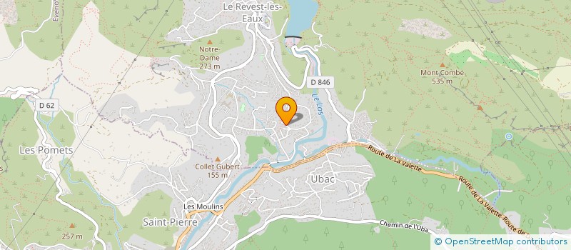 localisation de l'entreprise ESPACE ENVIRONNEMENT  LE REVEST-LES-EAUX