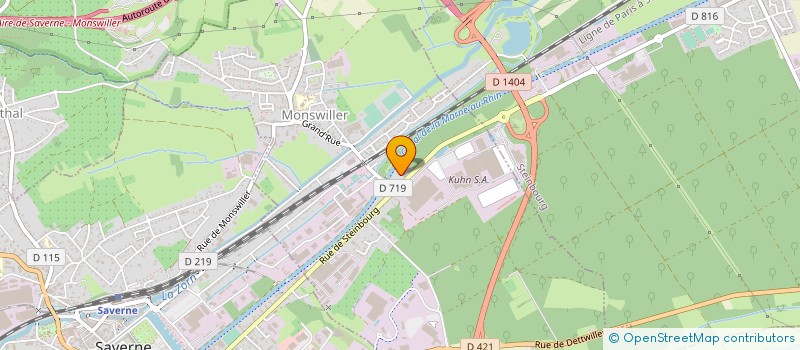 localisation de l'entreprise ESPACE ENVIRONNEMENT à MONSWILLER