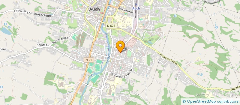 localisation de l'entreprise ESPACE EQUITATION à AUCH