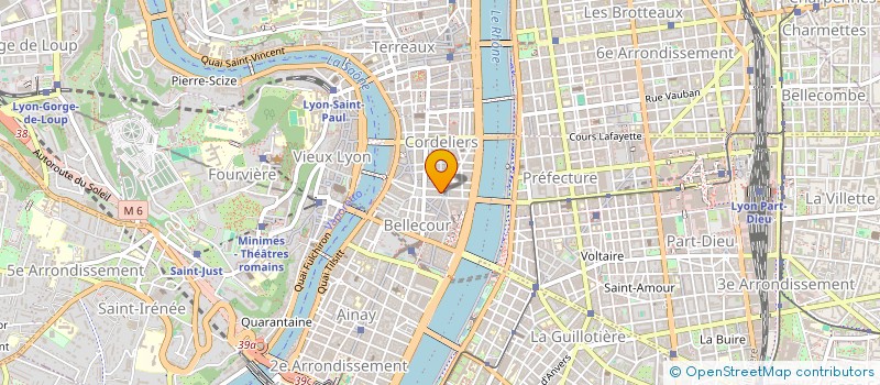 localisation de l'entreprise ESPACE ESTHETIQUE CHANTAL PARET à LYON