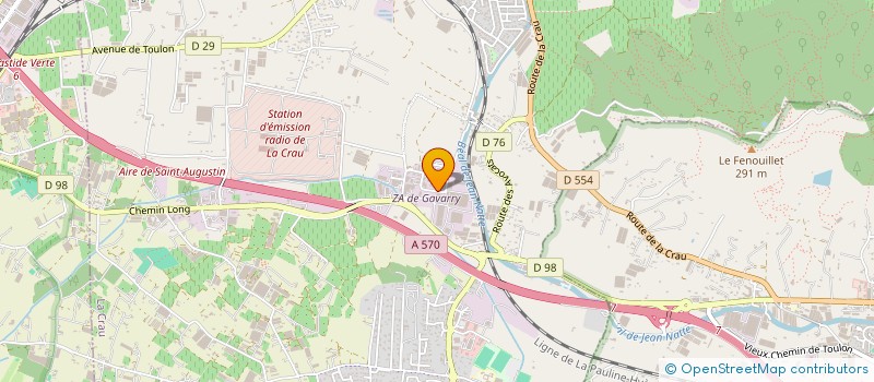 localisation de l'entreprise ESPACE ET CONFORT à LA CRAU