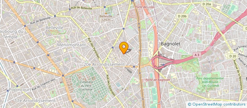 localisation de l'entreprise ESPACE ET CREATION à PARIS