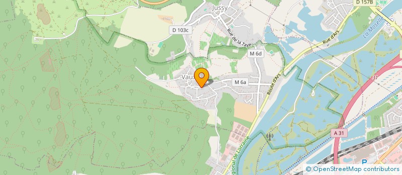 localisation de l'entreprise ESPACE ET DECOR  VAUX