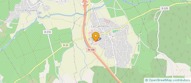 localisation de l'entreprise ESPACE ET EAU à LA CALMETTE