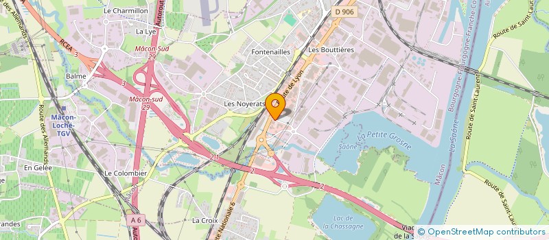 localisation de l'entreprise ESPACE ET FONCTION à MACON