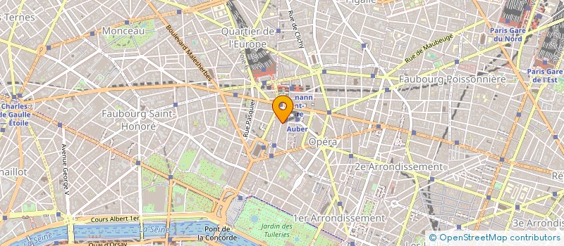 localisation de l'entreprise ESPACE ET MOBILIER à PARIS