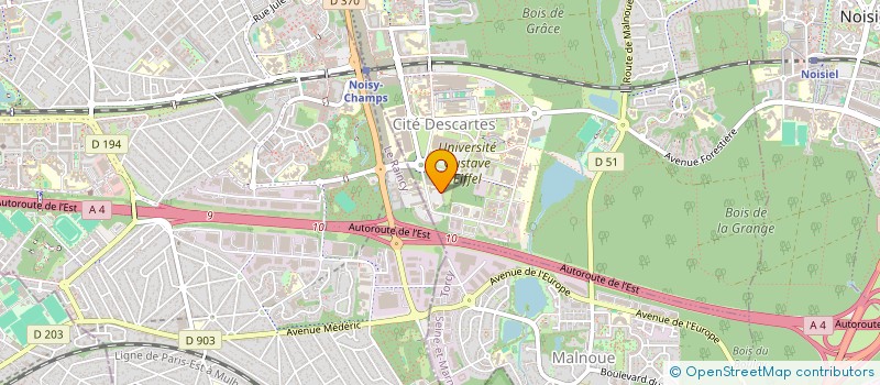 localisation de l'entreprise ESPACE ET MOUVEMENT à CHAMPS-SUR-MARNE