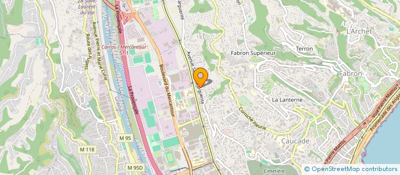 localisation de l'entreprise ESPACE ET SANTE  NICE