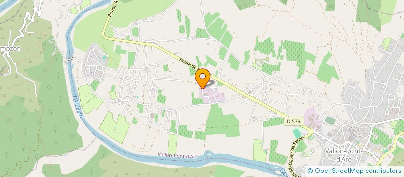 localisation de l'entreprise ESPACE ET SOLEIL  VALLON-PONT-D'ARC