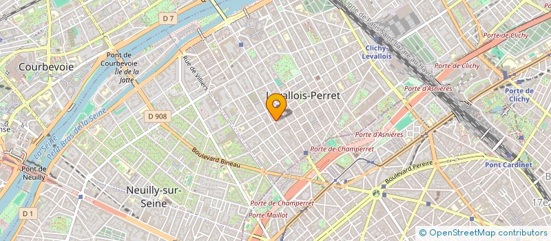 localisation de l'entreprise ESPACE ET STRATEGIE COMMUNICATION à LEVALLOIS-PERRET