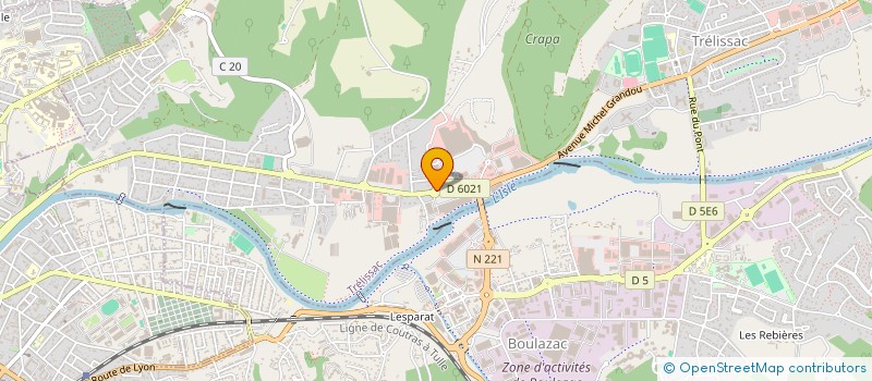 localisation de l'entreprise ESPACE ET STYLE  BOULAZAC ISLE MANOIRE