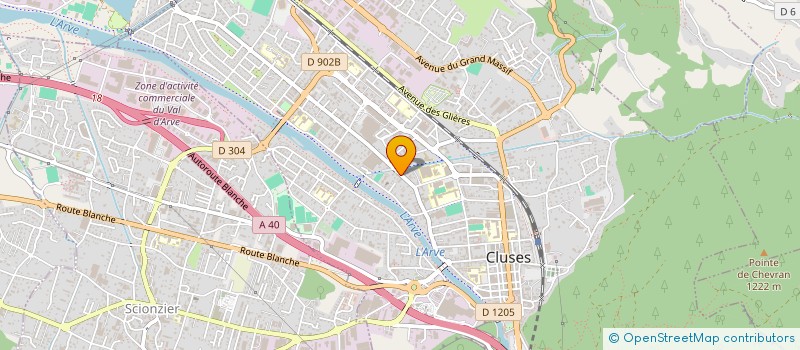 localisation de l'entreprise ESPACE ET VOLUME à CLUSES