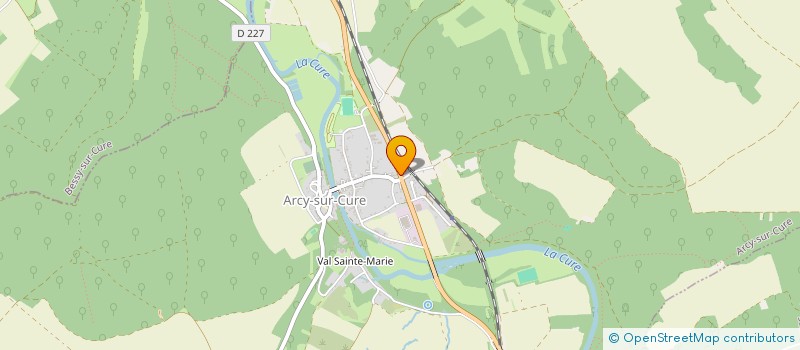 localisation de l'entreprise ESPACE ET VOLUME à ARCY-SUR-CURE
