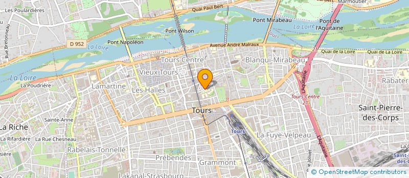 localisation de l'entreprise ESPACE ETUDES MARKETING  TOURS