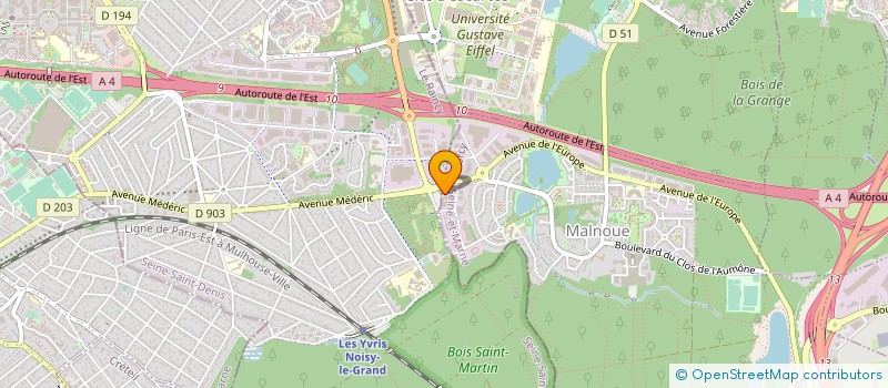 localisation de l'entreprise ESPACE EURO SERVICES à CRETEIL