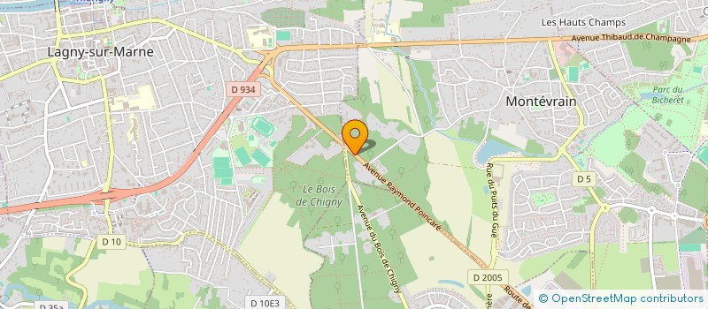 localisation de l'entreprise ESPACE EUROPA à MONTEVRAIN