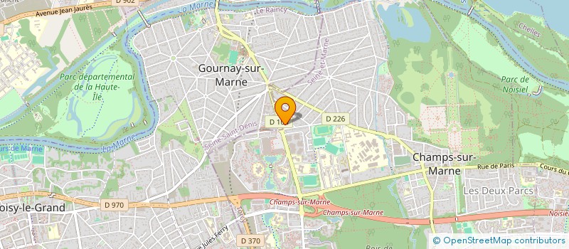 localisation de l'entreprise ESPACE EUROPE AUTO à CHAMPS-SUR-MARNE