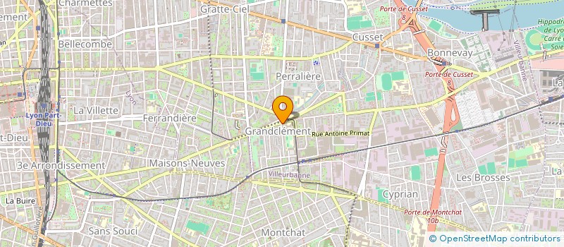 localisation de l'entreprise ESPACE EVASION  VILLEURBANNE