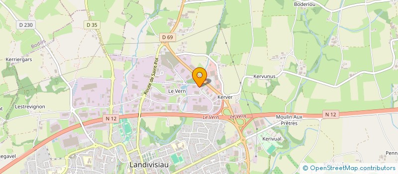 localisation de l'entreprise ESPACE EVASION à LANDIVISIAU