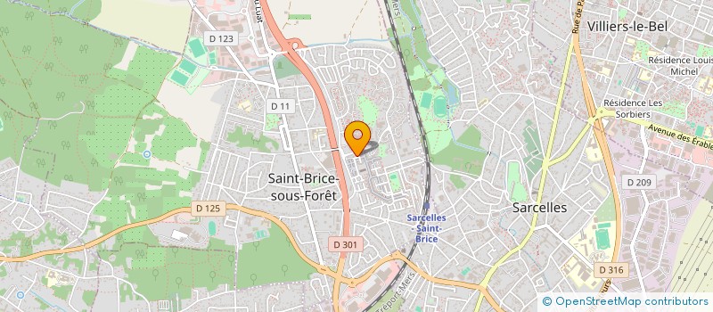 localisation de l'entreprise ESPACE EVEIL ET HARMONISATION  SAINT-BRICE-SOUS-FORET