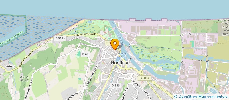 localisation de l'entreprise ESPACE EXPRESSIONS à HONFLEUR