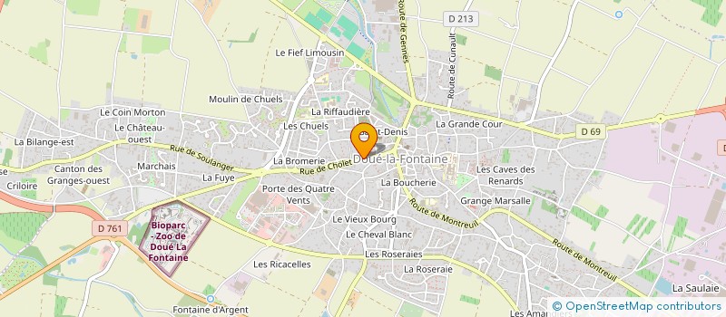 localisation de l'entreprise ESPACE FALUN  DOUE-EN-ANJOU