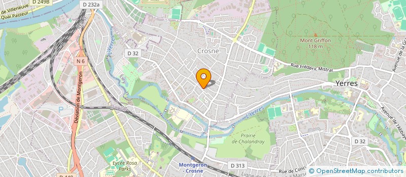 localisation de l'entreprise ESPACE FERM CLIM  CROSNE