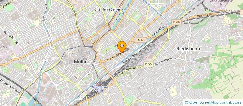 localisation de l'entreprise ESPACE FERMETURES à MULHOUSE